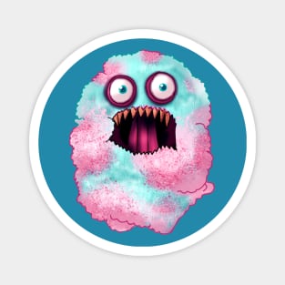 Cotton Candy Monster Magnet